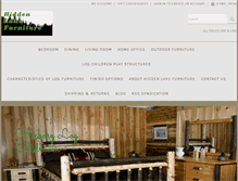 Tablet Screenshot of hiddenlakefurniture.com